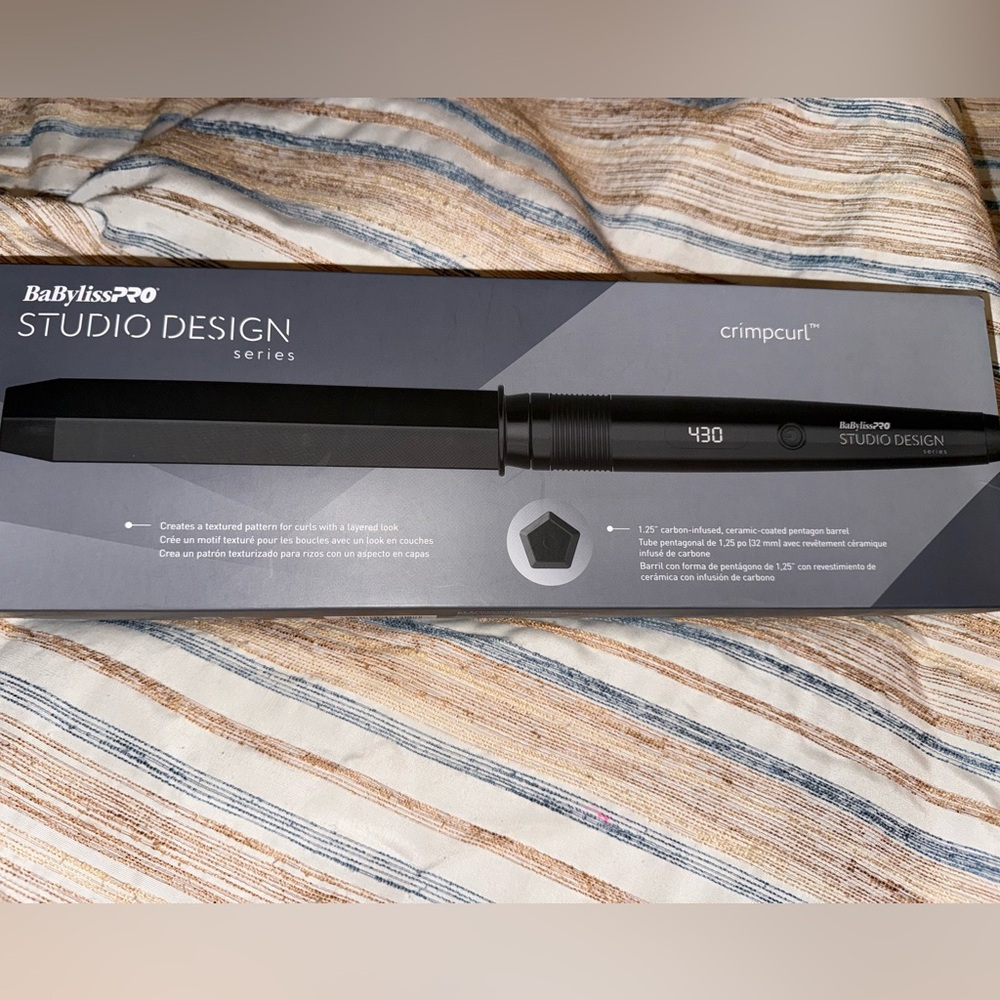 BaBylissPRO Studio Design CrimpCurl Hair Tool - Black